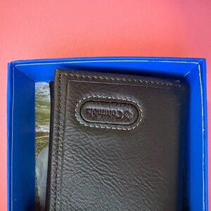 Columbia Dark Brown Leather Card Holder